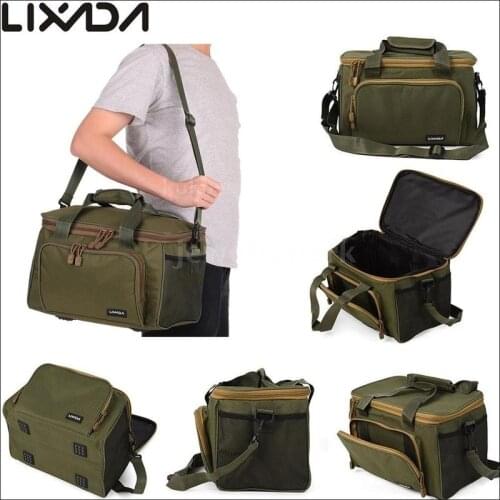 Portable Square Messenger Bag Oxford Cloth Outdoor Fishing Gear Accessories Hard Bait Bag Fishing Wheel Bag