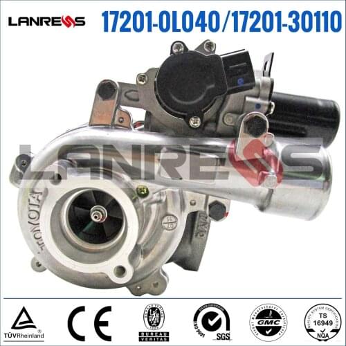 Turbo for 1KD-FTV | KZN130 17201-30110 17201-30160 17201-30101 17201-0L040 D-4D 173 HP