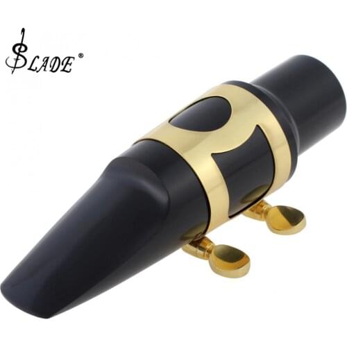 Slade Usable Practical Tenor Saxophone Mouthpiece Set with Cap + Clip + Reed+ 2pcs Teeth Pad