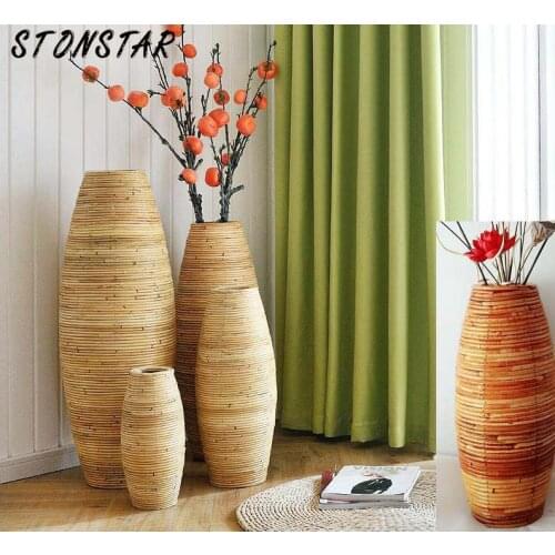 Floor Vase Home Decor Vase Home Decor Large Bamboo Floor Vase Big Living Room Decoration Floor Vase Art 1657567