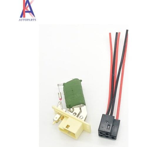 Blower Fan Heater Resistor and Wiring Harness Connector for Vauxhall Astra Calibra Cavalier Vectra Saab 90383817