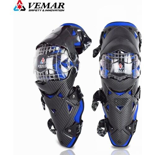 Vemar Motorcycle Protection Armor Motocross Knee Pads Motorbike Adult Knee Protector Safety Gear ATV Cycling Knee Guard 7 Colors