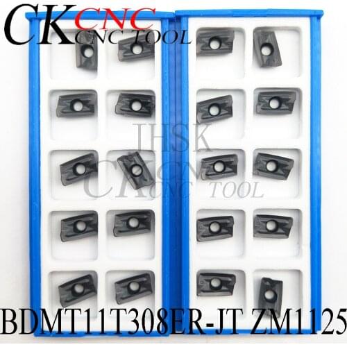 10PCS BDMT11T308ER-JT ZM1125 milling cutter inserts carbide BDMT11T308ER-JT turning tools lathe milling blade for steel