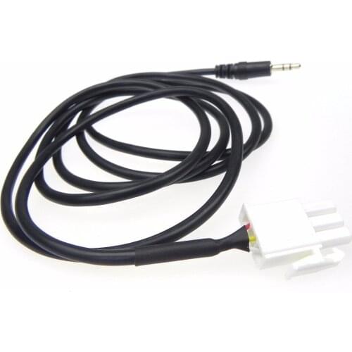 5pcs High Qualty AUX CABLE 3-PIN HONDA GL1800 Goldwing Motorcycle Male Smartphone POD PHONE cable length 142.5cm