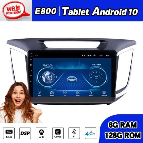 Car goods 9 Inch Touchscreen 2Din Car Radio Tablet Android 10.0 Multimedia Autoradio Stereo Receiver For Hyundai Creta IX25 2017