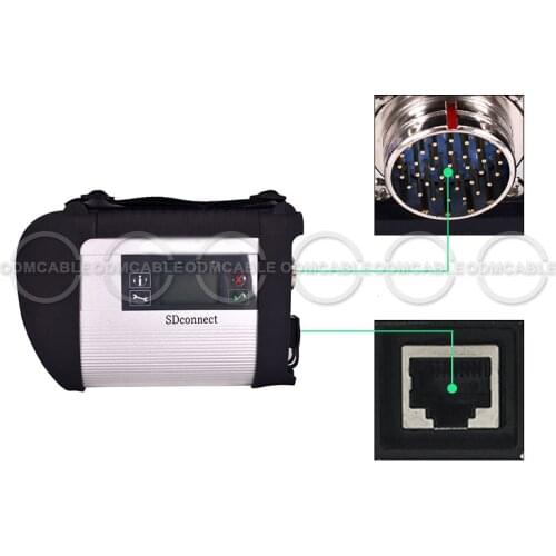 Auto OBD car diagnosis scanner MB SD c4 star SD Connect das Xentry wis c4 software MB truck diagnostic scanner