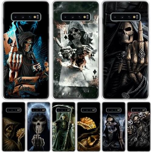 Skull Skeleton Grim Reaper Phone Case For Samsung Galaxy A50 A70 A30S A51 A71 A10 A20E A40 A90 A20S M30S A6 A7 A8 A9 Plus Coque