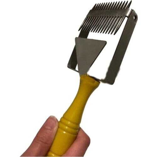 Bi-Directional Razor Glaze Receiving Comb-Razor Comb beekeeping candle on receiving honeycomb milking bal receiving