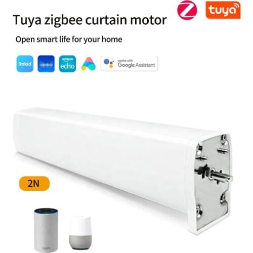Tuya smart Zigbee Electric Curtain Motor Motorized Curtain tuya app dooya Remote Control work for Alexa Google home smart home