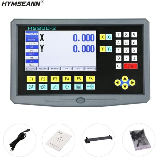 HS800-2 Multilingual 2 Axis Lathe Milling BIG LCD DRO Digital Readout TTL AC110V/220V Display For Linear Scale Rrating Ruler