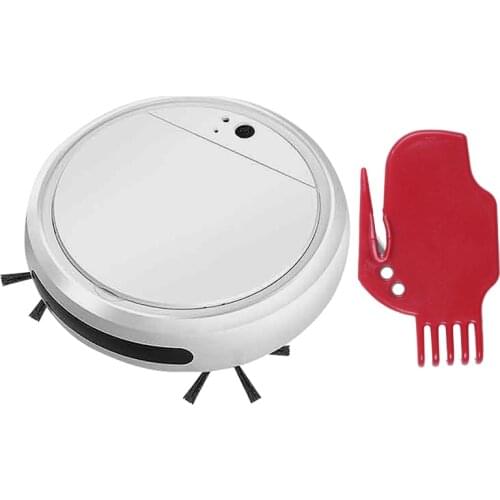 1 Pcs Flat Brush Cleaning Tool & 1 Set Automatic Sweeping Robot Mini Home Portable Intelligent Vacuum Cleaner UV Lamp