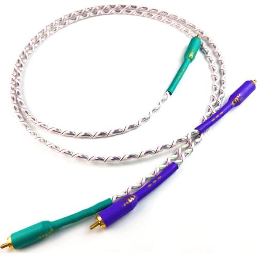 Pair Audiophile XLO Signature 3 Audio RCA Signal Cable with Gold-plated Plug for Amplifier CD Player