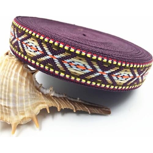 10Yards 17mm 5/8" Yellow Purple Letter Splice RibbonDIY Wrapping Wedding Party Hair Bow Decoration Purple Woven Jacquard Ribbon