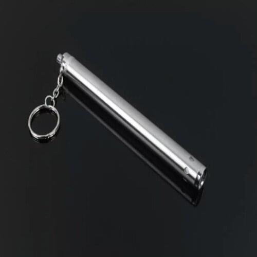 Mini Long Pen Type Stainless Steel Mini Flashlight, Keychain Portable Light, Gift Flashlight
