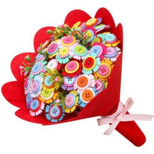 Fashion New Kindergarten Handmade DIY Colorful Button Painting Early Learning Education Toys Montessori Teaching Aids Math Toys