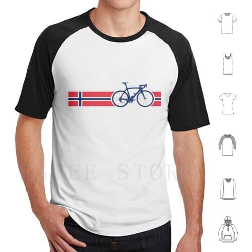 Bike Stripes Norway T Shirt Cotton Men Diy Print Popular 100 Top Most Cool Retro Vintage Emblem Logo Motif Bike Bicycle Cycle