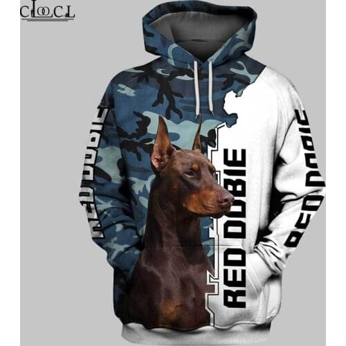 HX 2021 Newest Popular Doberman 3D Print Hoodie Women Men Women Tracksuit Pullover Fashion Casual Hoodies Drop Shipping