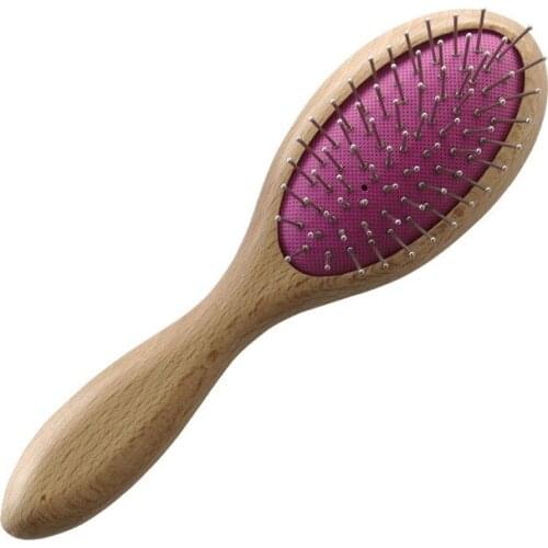 Professional Handle Tangle Detangling Wooden Comb Anti-static Hair Brush Massage Comb Salon Hair Styling Hairbrush Barber