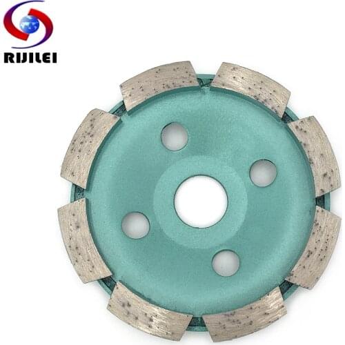 RIJILEI 100mm Diamond Grinding Wheel Disc Bowl Shape 4Inch Grinding Cup For Concrete Floor Marble Diamond Polishing Pads HC09