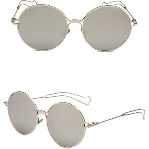 Fashion round metal sunglasses men and women all can hollow sunglasses UV400 round metal glasses HOT selling sun glasses