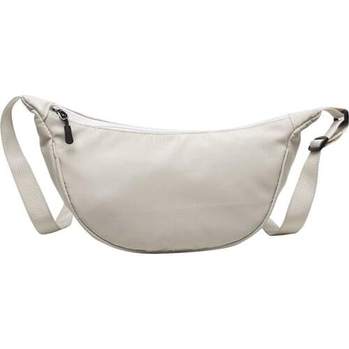 Newhotstacy Bag 07182021 Ladies nylon bag messenger bag wide shoulder belt dumpling bag