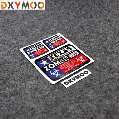 Reflective Funny Warning Hunter BIOHAZARD Car Stickers TEXAS ZOMBIE CONTROL car styling