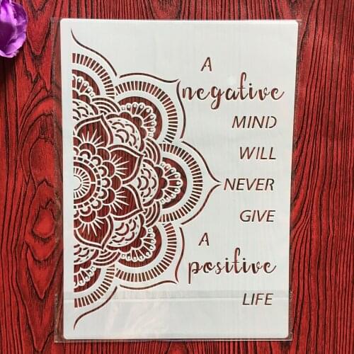 A2 size 42 * 59.4cm Mandala DIY Stencils Wall Painting Scrapbook Coloring Embossing Album Decorative Paper Card Template,wall