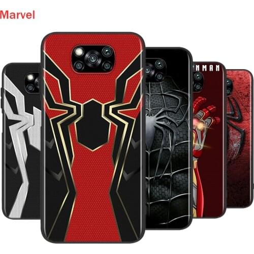 Iron Spider Man Infinity War For Xiaomi Poco X3 NFC M2 X2 F2 F3 C3 M3 F1 Pro Mi Play Mix 3 A3 A2 A1 6 5 Lite Soft Phone Case