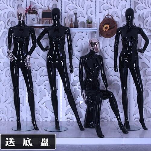 High Quality Fashion Style Black Female Mannequin Female Black Model Factory Direct Sell