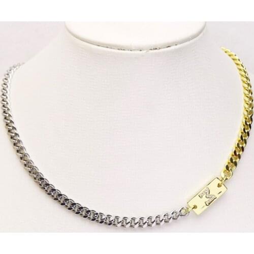 10 Pcs Letter Charms Necklace Handmade Punk chain hip pop necklace fashion jewelry necklace Long necklace women jewelry 9806