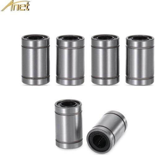 12pcs Anet 3d printer parts Linear Bearing LM8UU Linear Motion Guide Bearing LM8UU 8*15*24mm/45mm for Anet A4 A8 A6 3D Printer