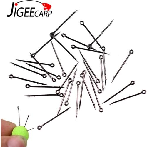 20PCS Carp Fishing Boilies Bait Pin Pop Up Bait Sting for Carp Hair Zig Rig Feeder Fishing Method Feeder Leader Accessories