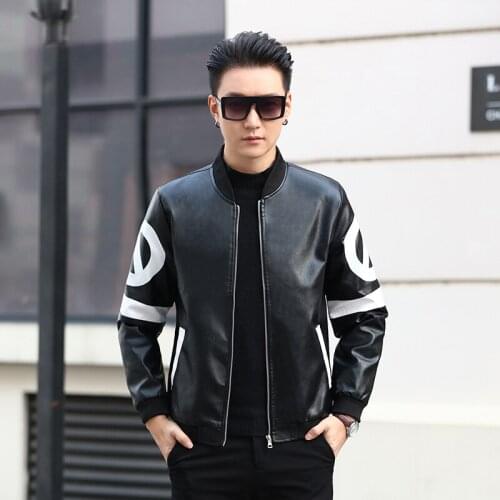 2020 NEW Mens Leather Jackets Washed Fabric Leisure Jackets Zipper Inside Plus Velvet Filling Motorcycle Jacket Down Keep Warm