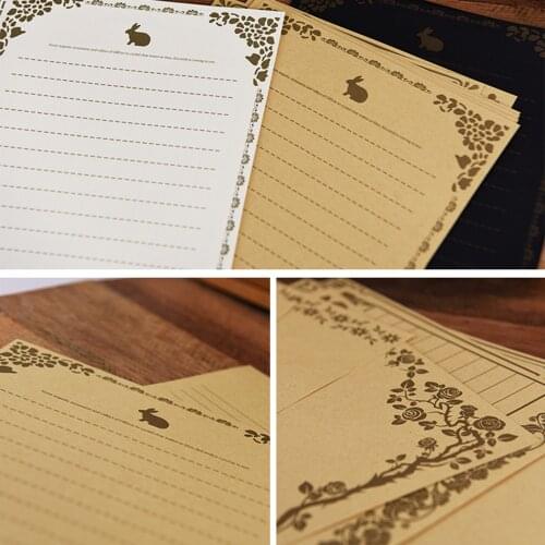 8 Models European Vintage Style Writing A Love Letter Kraft Paper Letters Good Quality Culture Stationery Office School Supplies