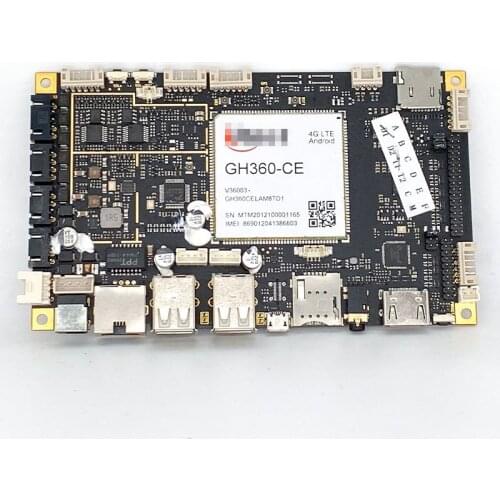 8-Core Android 9.0 System 4G Industrial Motherboard Dual-Screen Different Display and Display Support USB3.0 Multi-Interface