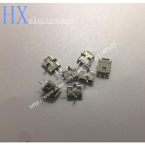 Free shipping 50PCS Mini MICRO USB jack connector 2P female plug Mike 2PIN