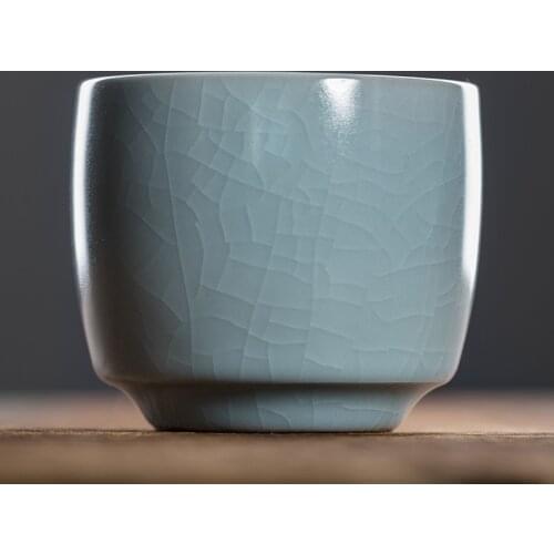 Ruyao Luohan Cup Teacup Large Gracked Glaze Can Be Raised Single Cup Kung Fu Tea Set Single Cup Ceramic Teacups Tea Set Shop