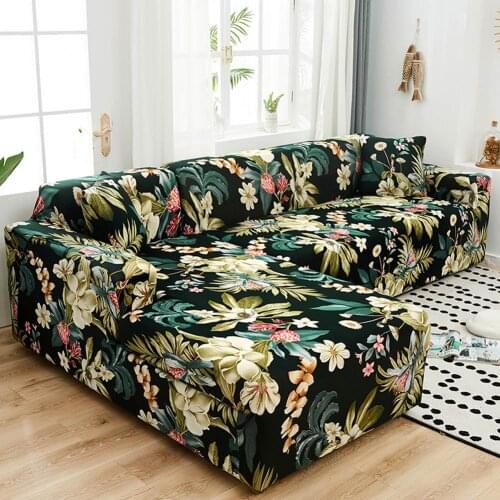 Papa&Mima Stretch Sofa Cover 1234 L Shape Slipcovers Colorful Couchs Case
