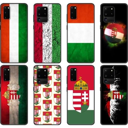 Black tpu Case For Samsung galaxy S20 /S20 PLUS/S20 ultra/S20+ /S20FE back cover Hungary Hungarians Flag