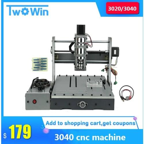 High Quality CNC 3040 Mach3 Control DIY 5axis Machine with ER11 Pcb Pvc Wood Milling Router USB Port