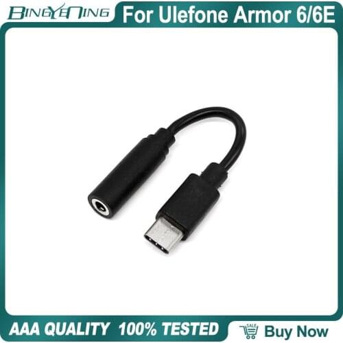 For Ulefone Armor 6/6E/6S/Armor 10Type-C to 3.5mm Jack Converter Earphone Audio Adapter Cable Headphone Aux Cable