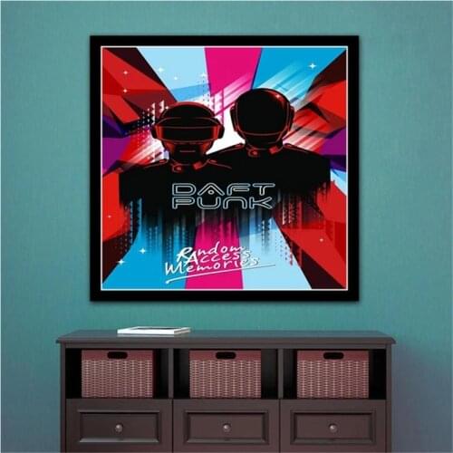 Canvas Painting Daft Punk Starboy Bangalter Art Rap Music Album Star Poster Prints Wall Pictures for Living Room Home Decor