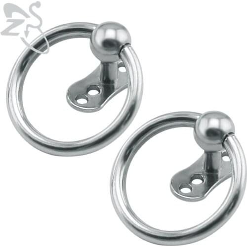 ZS Classic Round Loop Ring Dermal Anchor Annulus Silver Color Stainless Steel Screw Women Men Dermal Skin Diver Piercing Jewelry