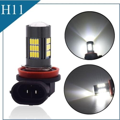 2X H11 LED H16 JP H8 H9 Fog Light Bulbs for Renault Megane 2 3 Duster Logan Clio 4 3 Laguna 2 Sandero Scenic 2 Captur Auto Lamp