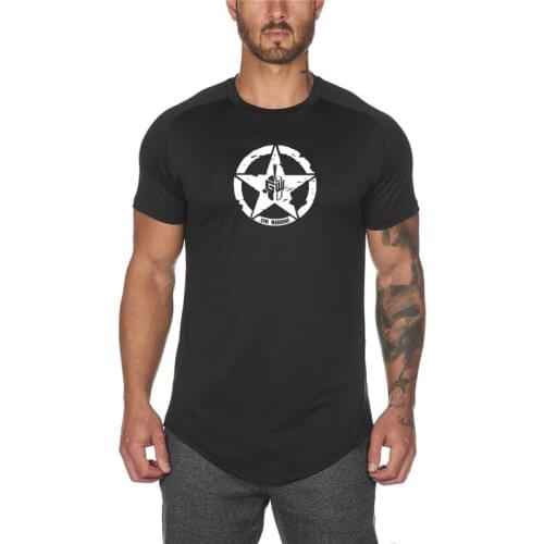 Men Gym Shirt Sport T Shirt Rashgard Mesh Quick Dry Fit Running T-Shirt Men Fitness Tshirt Elastic Sportswear Basketball Tshirt