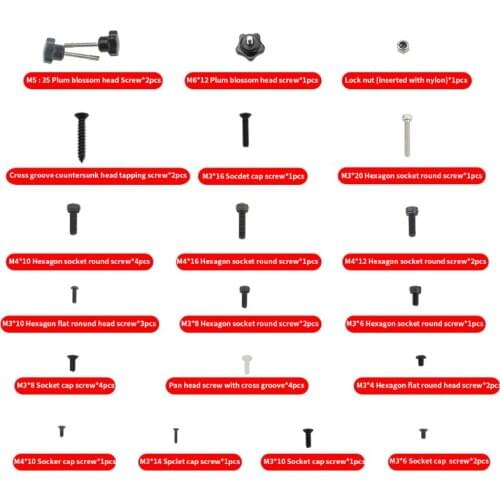 Q1JF Professional Creality Light Cure Printer LD-002H Repair Tool Kit Screw Funnel Blade DIY Tool Kit for 3D Printer