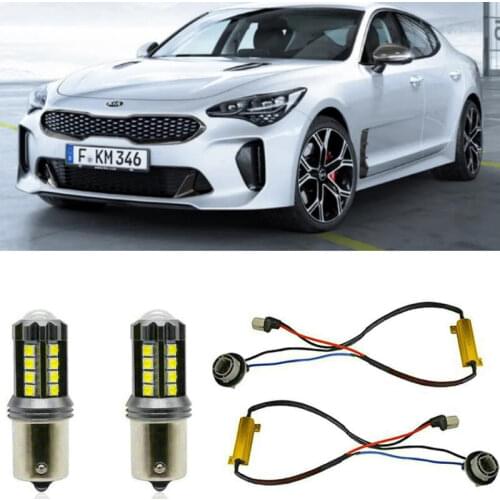 Fog lamps for Kia STINGER CK 2017.6 - Stop lamp Reverse Back up bulb Front Rear Turn Signal error free 2pc