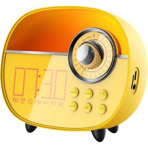 Wake Up Light, Colorful Night Lamp ,Led Alarm Clock with Bluetooth and FM Radio, for Girls, Baby, Kids Room