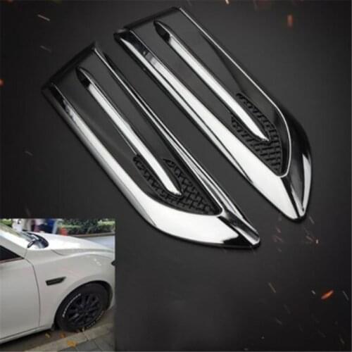 Car Exterior Decoration Car Hood Stickers Black Universal Side Air Intake Flow Vent Cover Decorative Car-styling