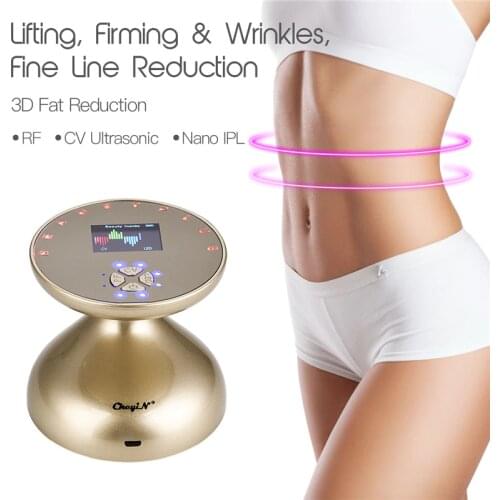 Nano IPL RF Ultrasound Cavitation Fat Burner 3D Body Shaping Slimming Firming Device LED Photon Rejuvenation Face Lift Massager